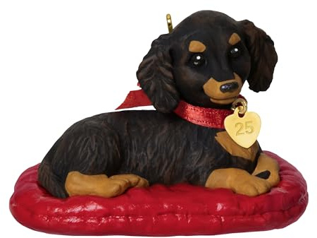 Hallmark Keepsake Christmas Ornament 2025, Puppy Love Long-Haired Dachshund 2025, Gifts for Animal Lovers