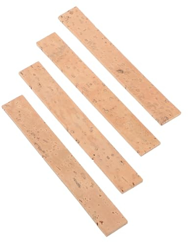 Kork Ersatzset für 4 Stück und Saxophonmundstücke Klarinettenhals | Holz, Reparaturzubehör für Instrumente, Einfache Montage, für Profis und Anfänger