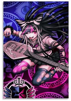 OREAUORN Danganronpa Ibuki Mioda (1) Poster, Wandkunst, Leinwandbezug, ästhetisches Vintage-Poster, dekoratives Gemälde für Wohnzimmer, Schlafzimmer, 30 x 45 cm, ungerahmt