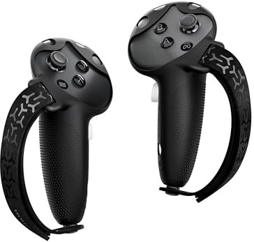BOBOVR G3 Controller Grips Cover Compatibile con Quest 3/3S,Copertura Antiscivolo in Silicone, Cinturino da Polso Sportivo Regolabile Compatibile con la Ricarica Wireless CD3/D3
