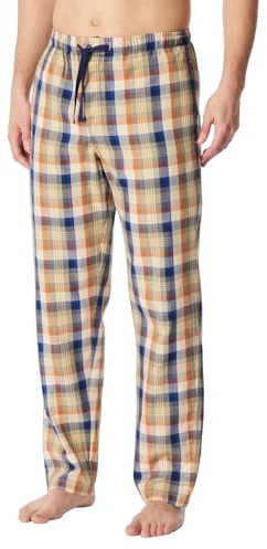 Schiesser Herren Schlafhose Lang Web - Mix + Relax - Organic Cotton Pyjamaunterteil (1er Pack)