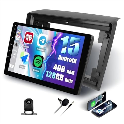 SIXWIN 4+128G Android 15 Autoradio für FIAT DUCATO 2010/Citroen Jumper/Peugeot Boxer mit Carplay/Android Auto/Mirrorlink, 9 Zoll HD Touchscreen mit GPS WiFi Bluetooth FM/RDS EQ+MIC+Rückfahrkamera