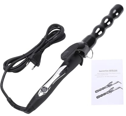 TARSHYRY Bubble-Lockenstab für Langes Haar.32 Mm Federlos für Definierte Spirallockenwellen, Keramikbeschichtet, Schnelles PTC-Aufheizen, 5 Temperatureinstellungen 140 ℃ Bis 230 ℃, (EU-Stecker
