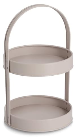 Zeller Etagere, Metall, Greige
