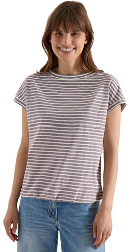 Damen Kurzarm T-Shirt mit elastischem Saum