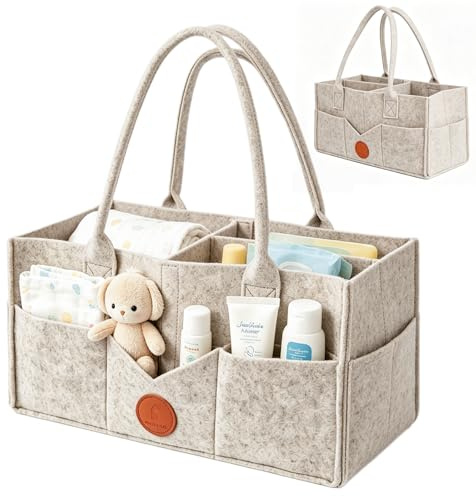 PANYI Organizador Pañales Cesta Pañales Bebe Resistente y duradero