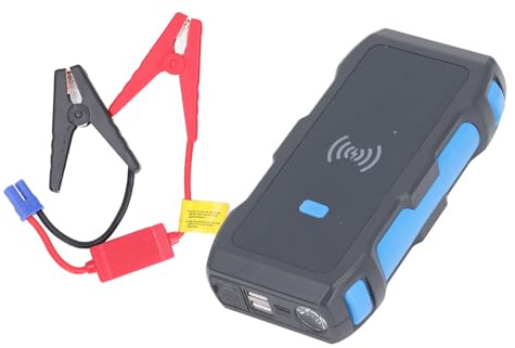 Cocoarm Smart Fully Automatic Battery Charger, ABS Car Battery Charger 12V 7200mAh with Jump Start Maintainer Wireless Charging USB Output for Cars Motorcycles Boats