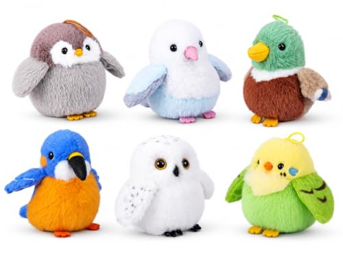 STUWU Plüsch Vogel 12 cm – Weiches Kuscheltier – Taube, Plüschtier zum Sammeln & Verschenken