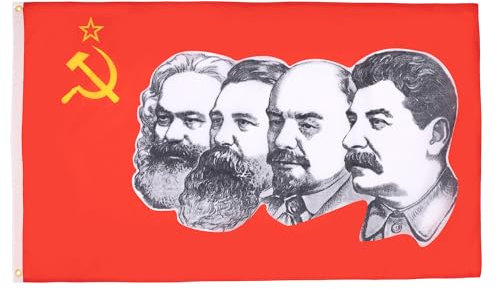 AZ FLAG Bandiera URSS 4 Persone 90x60cm - Bandiera Rossa Comunista - Russia 60 x 90 cm