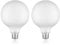 ledscom.de 2 Stück E27 LED Leuchtmittel, G125, warmweiß (2700 K), 6,2 W, 845lm, Milchglas extra matt
