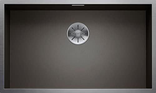 Blanco 526244 | Fregadero de cocina de acero inoxidable ZEROX 700-U |Color : acero inoxidable dark