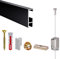 STRÜSSMANN® Bilderschienen cliprail - Bilderschienen-4-M-Komplett-Set schwarz