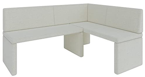 Eckbank Akiko Corner Bench - Eckbankgruppe für Ihrem Esszimmer, Küche modern, Sitzecke, Essecke. Perfekt für Küche, Büro und Rezeption. Solide und Starke Verarbeitung. (INARI 22, 196x142cm rechts)