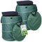 TTL Garden 2x 270L Pop Up Gartensack Deluxe mit Deckel - 220gsm 600D Oxford 2er Set 270 Liter Gartenabfallsack faltbar groß stabil - Laubsack Sack für Grünschnitt Garten Abfall selbstaufstellend
