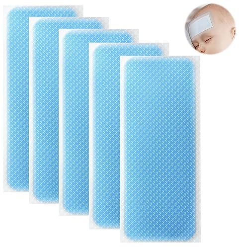 HOMURY 60 cerotti refrigeranti per la febbre: 12 cm x 5 cm, gel refrigerante fisico, cerotti di raffreddamento per erbe aromatiche, cerotti di raffreddamento per impacco freddo istantaneo, disturbi