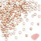 UNICRAFTALE 150Pcs Round Stainless Steel Spacer Beads 1.5mm x 0.8mm Hole Rose Gold DIY Bracelet Crimp Beads for DIY Jewelry Making