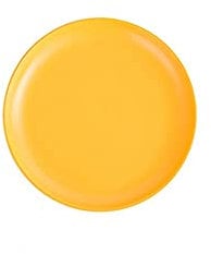 LEVINE Piatti piani,Piatto piano in ceramica, Piatti da dessert, Piatti piani adatti for l'uso domestico, Texture satinata smaltata opaca, Grande capacità (Diametro 20,5 cm, Giallo)