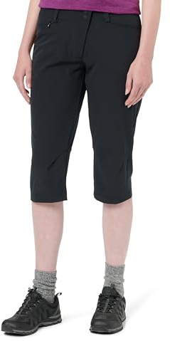 Schöffel Damen Capri Pants Style Keitele WMS, schnell trocknende Radhose mit 4-Wege-Stretch, Dreiviertel Hose mit radspezifischer Passform und elastischem Bund