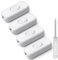 AXFEE 4 Piezas Interruptor Lampara Torpedo, 6A 250V Interruptor de Alimentación en Línea, Interruptor de Cable en Línea Botón, para electrodomésticos pequeños o lámparas, con destornillador, Blanco