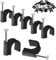 100PCS Round Cable Clips, 5MM Electrical Cable Wall Clip Nail Clips Management, Wire Tidy Clips Pins Cable Tacks for Ethernet, Electrical Wires