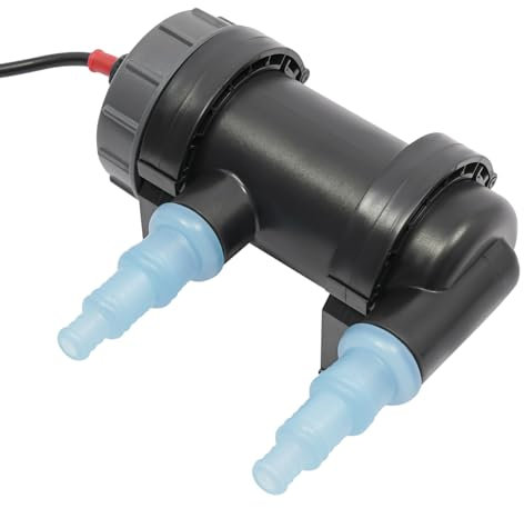 NoneDanGee UV-Klärer Aquarium 5W 350L/h, Vorklärgerät für Teichfilter & Teichpumpe, Wasserklärer mit UV Lampe, UV Desinfektionsgerät, Wasserklärer Aquarium Sterilisator zur Algenbekämpfung