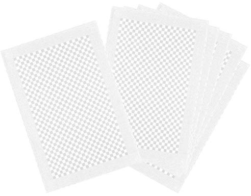Kracht 6er Pack Gastronomie Grubentuch Vollzwirn Geschirrtücher 50x70 cm Würfelmuster 100% Baumwolle (weiß)