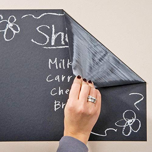 Decords Kreidetafel Wandtag Schwarz Küchenaufkleber - Mehrweg-Schrift auf Vinylaufkleber - Tafel Kreidetafel Lang Kleber Kinder Löschbare Aufkleber