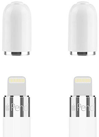 CoBak -Kappe für Apple Pencil -Silikon ist weich und langlebig Magnetische Kappen für Apple Pencil Cap -2er-Pack Kappen (Weiß)