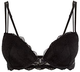 Lascana Damen Damen Push-up-BH aus Spitze mit Vorderverschluss mit Spitze, Vorderverschluss, herausnehmbare Kissen, verstellbare Träger für EIN verführerisches Dekolleté