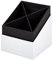Rössler SOHO Stifteköcher | Stifte Organizer | Stiftehalter Schreibtisch | Büro Organizer | Schreibtisch Zubehör | Büro Zubehör | 86 x 86 x 100 mm | 1 Stück | Farbe: Weiß