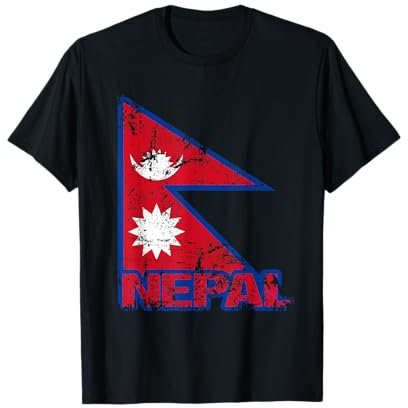 NEPAL Flagge | Damen Herren Kinder NEPAL T-Shirt
