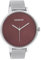 Oozoo Damenuhr mit Milanaise Edelstahlband XXL 48 MM Rot Mandala/Silberfarben C10649