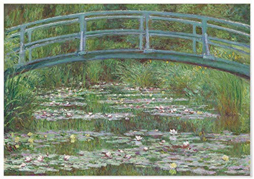 Panorama Poster Claude Monet Le Pont Japonais 50x35 cm - Imprimée sur Poster 250gr - Peintures Célèbres - Affiche