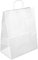 Netuno 20 Stück Weiß Papiertüten mit Henkel 32 x 40 x 12 cm Papiertragetaschen mit Griff Geschenktüten Kraftpapiertüten Einkaufstaschen Kraftpapier Einkaufstüten Papier Taschen Geschenkbeutel