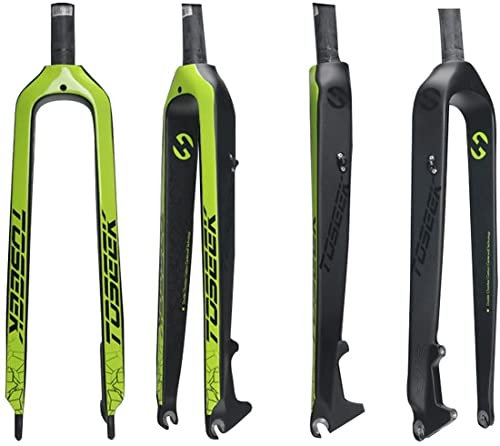 STRTG Forcella Rigida per Bicicletta Forcella Anteriore per Bicicletta Full Carbon Freno A Disco Forcella Rigida Forcella per Bicicletta MTB Accessori per Biciclette C,29inch