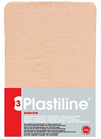 Jacques Herbin 7255T - Plastiline, 750g, Härte medium, ideal zum Modellieren, 100% wiederverwendbar, Neapelrosa