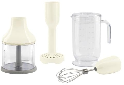 SMEG HBAC11CR Juego de Accesorios de 4 Piezas para batidoras de Mano, Plastic