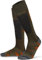 normani 2 Paar Merino Lange Trekking Socken Wandersocken Kniestrümpfe mit Frotteesohle Farbe Oliv Größe 43-46