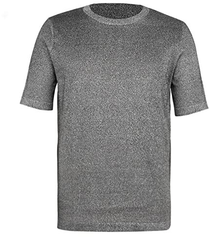 Schutz-T-Shirts der Stufe 5, robuste, schnittfeste Kleidung, schnittfeste Sicherheit, kurzärmelige, schnittfeste Hemden, Schutzausrüstung (L)
