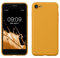 kwmobile Handyhülle für iPhone SE 2022 Hülle/iPhone SE 2020 / iPhone 8 / iPhone 7, für iPhone SE Hülle - Schutzhülle für kabelloses Laden - Case in Mango