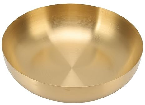 Bol à mélanger bol de service bol à salade en acier inoxydable bol à collations épaissi en acier inoxydable 304 doré bol de service pour salade nouilles nourriture pour soupe salade fruits cuisson pré