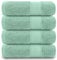 GC GAVENO CAVAILIA Handtücher für Badezimmer, 700 g/m², Ägyptische Baumwolle, Hotelqualität, Maschinenwaschbar, Enteneiblau, 50 x 85 cm, 4 Stück