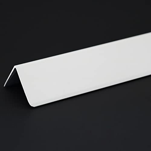 Eckschutzprofil eckschutzkanten 1.1m Fliesenkante Selbstklebend Weiß, Metall Aluminium Wand Eckschutz Für Weiße Wände, Geflieste Wände, Glaswände, Für Restaurants/ Büro/ Krankenhaus ( Color : W 40mm(1