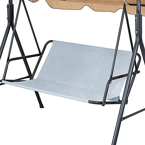 Replacement Swing Seat Cover, 600D Oxford Cloth Waterproof 2/3 Seat Patio Swing Seat Replacement Covers for Outdoor Porch Garden Yard Swings (Grey, 45.27x18.89x18.89)