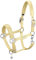 Eskadron Platinum Pure Halfter Double Pin Satin, Größe:Warmblut, Farbe:Sunflower