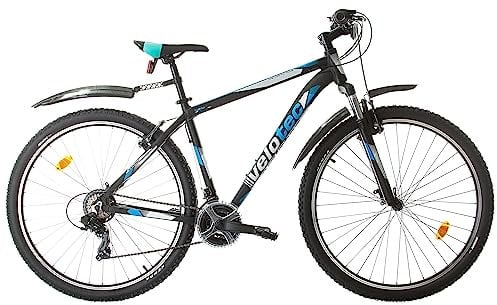 Multibrand Distribution Probike PRO 29 Zoll Fahrrad Mountainbike 21 Gang, Herren, Damen geeignet ab 175-190 cm (Schwarz Blau)