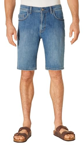 PIONEER AUTHENTIC JEANS Herren Bermuda Shorts Finn | Männer Jeans | Kurze Hose | Freizeit | Regular Fit | Blue Denim/Washed Washed | Blue Used 6617 6822 | 34