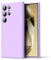 Byvuwiay Cover per Samsung Galaxy S24 Ultra, Morbida Silicone Liquida TPU Protettivo Ultra Slim Custodia Antiurto, Custodia Compatibile con Samsung Galaxy S24 Ultra - Viola Chiaro