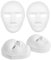 30 Pcs DIY Full Face Masks, White Blank Paper Mache Masks, Paintable Masquerade Masks for Cosplay Carnival Halloween Dance Party (15pcs Male +15pcs Female)