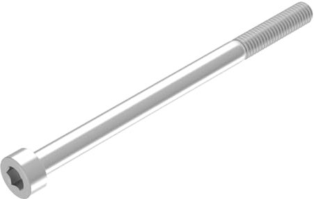 Vite a testa cilindrica SECCARO M8 x 120 mm, acciaio inossidabile V2A VA A2, DIN 912 / ISO 4762, esagono incassato, filettatura parziale, 20 pezzi